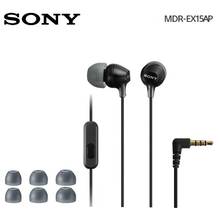 Original Sony MDR-EX15AP 3.5mm Wired Earbud In-ear Subwoofer Stereo Earphones Hands-free With Mic For xiaomi huawei sony phone 2024 - buy cheap