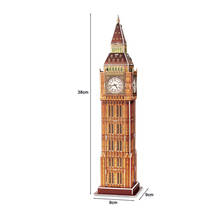 3D пазл Англия мир знаменитое здание, Биг Бен архитектуры лондонская башня Элизабет модель обучающие игрушки для детей Подарки 2024 - купить недорого