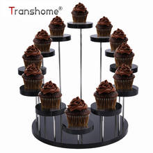 Transhome Cupcake Stand Acrylic Display Stand For jewelry/Cake  Transparent Dessert Rack Wedding Birthday Party Decoration Tools 2024 - buy cheap