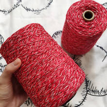 500g linhas de cor costura branca e vermelha, linhas de crochê para tricô, bebê, bolsa de malha, suéter, fio xale zl68 2024 - compre barato