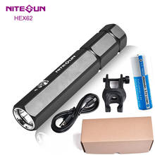NITESUN HEX62 Bicycle lamp Cree XM-L2 U4 LED max 950 lumens waterproof Tactical Flashlight Bike Light Micro-USB charge +Battery 2024 - buy cheap