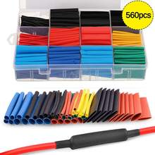 560pcs PE Heat Shrink Tube Assortment Wrap Electrical Insulation Cable Tubing Polyolefin Cable Insulated Sleeving Tubing Set 2024 - buy cheap