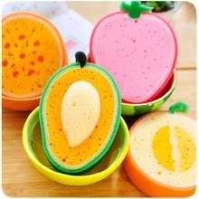Cheap Creative Fruit Thick Sponge Cloth Strong Decontamination Washing Cloth Washing Towel Non Stick Oil Sponge Kitchen items 2024 - buy cheap