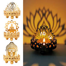 Retro Candle Holder Buddha Butter Lamp Holder Light Decor Crafts Ornaments Buddhist Supplies Gift 2024 - buy cheap