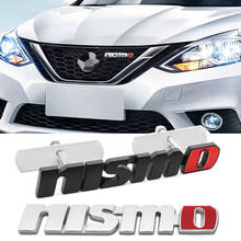 1pc estilo do carro de metal nismo grade dianteira adesivo cauda do carro decalque emblema emblema para nissan juke tiida gtr gtr 350z 370z 240sx 2024 - compre barato