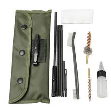 Rifle Gun Cleaning Kit Set 10 Piece .22cal 5.56mm Cleaning Rod Nylon Brush Cleaner Gun Accessories Clean Tools Mat 2024 - buy cheap