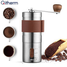 Portable Hand Crank Coffee Grinder Machine Mini Stainless Steel Coffee Bean Mill Adjustable Ceramic Coffee Milling Machine 2024 - buy cheap