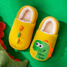 Kids Winter Plush Soft-Soled Slippers Child Girls Boys Warm Anti Slip Home Indoors Shoes Toddler Dinosaur Thermal Funny Slippers 2024 - buy cheap