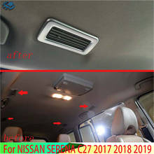 For NISSAN SERENA C27 2017 2018 2019 Car Accessories ABS Chrome  Matte Plated Rear Roof Air Vent Frame Trim Cover 2024 - buy cheap