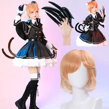 Anime Game Arknights Mousse Maid Dress Lolita Cosplay Costume Cat paw Wig Women JK Cloak Uniform Suit dress Halloween suit 2024 - buy cheap