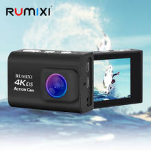 Экшн-камера HD 4K Спортивная камера со встроенной функцией wifi EIS пульт дистанционного управления внешний микрофон 30 М Подводная Спортивная камера s 2024 - купить недорого