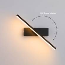 330 Degree Rotation Long Wall Lamp Modern Bedroom Bedside Light Night LED Stairs Aisle Bathroom Makeup Mirror Lights 2024 - buy cheap