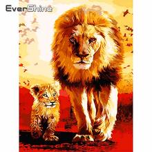 Evershine 5D Diamond Embroidery Sale Lions Cross Stitch Diamond Painting Full Drill Square Animals Rhinestones Pictures Beadwork 2024 - buy cheap