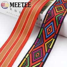 4Meters 38mm Fashion Printed Ethnic Jacquard Webbing Bags Strap Belt Ribbon DIY Textile Clothing Belt Decor Sew Accessory 2024 - buy cheap