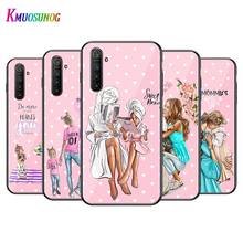 Capa de celular oppo a5 a9 2020 f7, capa imita a mãe do bebê para oppo reno 2 z 2z 2f 3 4 pro 5g, capa preta brilhante 2024 - compre barato