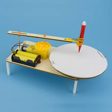 STEM-juguete de experimento de pequeña producción para niños, Kit de tecnología eléctrica, Plotter ensamblado, tanque de orugas, juguetes para niños 2024 - compra barato