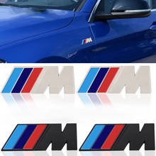 2PCS Motorsport Car body Rear Emblem Grill Badge Sticker For bmw M Sticker X1 X3 X4 X5 X6 X7 e46 e90 f20 e60 f10 Car accessories 2024 - buy cheap