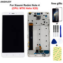 For Xiaomi Redmi Note 4 LCD Display Touch Screen Digitizer Sensor Glass Assembly For Xiaomi Redmi Note 4 (CPU: MTK Helio X20) 2024 - buy cheap