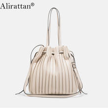 Alirattan Большая вместительная сумка-ведро, женская модная сумка через плечо, сумка для покупок, высокое качество, модный кошелек для путешествий, сумка INS K124 2024 - купить недорого