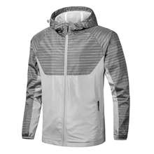 Весенняя куртка, Мужская водонепроницаемая куртка с капюшоном, стильная сетчатая дышащая уличная Мужская куртка, пальто, размер L-4XL 2024 - купить недорого