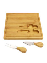 Jaswehome набор с ножом и доской для сыра, 3 шт./компл./набор, инструменты для сыра, Бамбуковая доска для сыра нож для резки, кухонные инструменты 2024 - купить недорого
