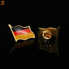 Broche magnético de orgulho alemanha acenando bandeira, broche lapela borboleta fivela de metal colecionável 2024 - compre barato