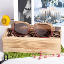 Bobobird óculos de sol de madeira, óculos de sol masculino e feminino, polarizado, designer de marca de luxo, quadrado, vintage, óculos esportivos, caixa de presente 2024 - compre barato