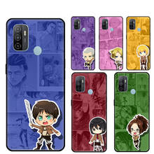 Cute Attack On Titan Chibi For OPPO A5 A9 2020 A1K A15 A52 A72 A83 A91 F5 Reno 2Z 4 Pro A3S A5S A31 A53 Phone Cover 2024 - buy cheap