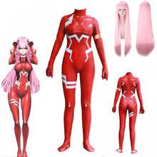 Zero Two Cosplay DARLING in the FRANXX Cosplay Two Code 002 Plugsuit Jumpsuit Cosplay Costume Adult Women Halloween  Cosplay Wig 2024 - buy cheap