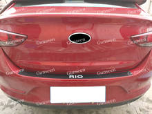 For KIA RIO Trunk Trim Door Sill Car Rear Bumper Protector Cover Auto Sticker styling Accessories 2011 2012 2013 2014 2015 2016 2024 - buy cheap