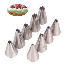 Boquillas de crema para tubos, conjunto de decoración de Tartas, bolsa de repostería de Metal, herramienta de puntas 2024 - compra barato