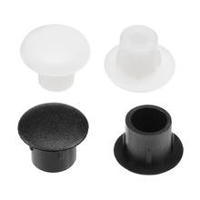 Uxcell-Tapa de rosca de plástico, cubierta de 5/8mm de diámetro, orificio de bloqueo, tapón, botón, tipo de descarga superior para estante de armario, 30/50/100 Uds. 2024 - compra barato