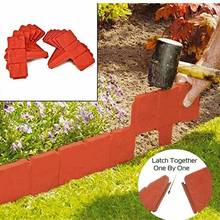 20Pcs Imitation Stone Lawn Grass Edging Garden Plant Flower Bed Border Fence Lawn Fence garden For the garden and the garden 2024 - buy cheap