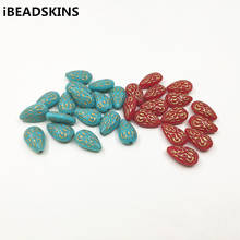 New arrival! 18X12mm 600pcs Acrylic Hot stamping Drop-shape beads for Necklace,Earrings parts,hand Made Jewelry DIY 2024 - buy cheap