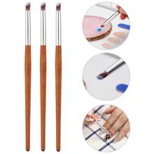 Gradient Nail Brush Ombre Art Painting Brushes Wood Handle For Manicure UV Gel Polish Draw Paint Pen Nail Tools Manicure Set 2024 - купить недорого