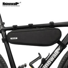 Rinoway bolsa triangular para bicicleta, bolsa quadrada à prova d'água para quadro dianteiro e de bicicleta, bolsa de grande capacidade para ciclismo 2024 - compre barato