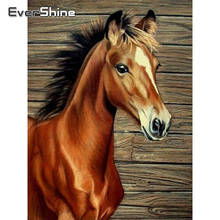 Evershine Diamond Painting Cross Stitch Animals Horse Diamond Embroidery Full Display Cartoon Pictures Of Rhinestones Crystal 2024 - buy cheap