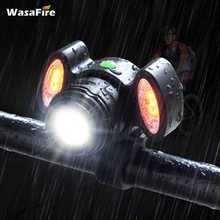 WasaFire-Luz LED frontal para bicicleta, linterna recargable por USB, Faro de ciclismo, reflector ancho de 4 modos, rotación de 360 grados 2024 - compra barato