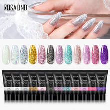 ROSALIND Glitter Poly Nail Gel 30ml UV Builder Varnis Nail Polish Lacquer Of Nail Extension Art Design All For Manicure Top Base 2024 - купить недорого