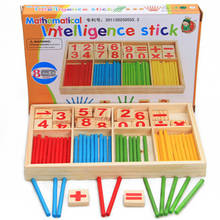 Intelligence Stick Digital Montessori Mathematical Early Educational Wooden Counting Toys Baby Kids Learning Gifts 2024 - buy cheap