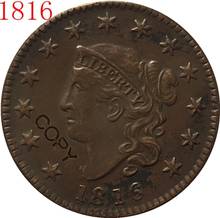 США 1816-1834 Matron Head большой цент, копия монеты 2024 - купить недорого
