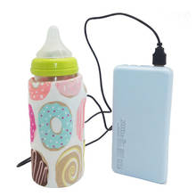 Calentador de agua y leche para recién nacido, bolsa aislante para cochecito de viaje, calentador de biberones para lactancia, portátil, USB 2024 - compra barato
