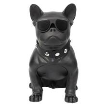 Novo francês bulldog portátil sem fio bluetooth cão alto-falante, rádio fm, mp3 (m, preto) 2024 - compre barato