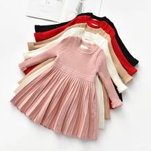 Baby Girls Dresses For Christmas Costume Long Sleeve Knit Fall winter Sweater Princess Dress Kids 2 3 4 5 6 Years child Clothes 2024 - buy cheap