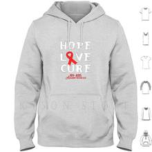 Hope-Love-Cure-Sudadera con capucha de manga larga para hombre y mujer, prenda de protección contra el virus y el SIDA, ideal para el Día Mundial de la prevención de la salud 2024 - compra barato