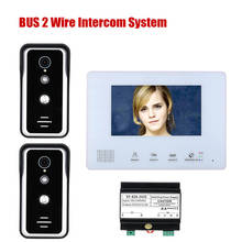 7 Inch BUS 2 Wire Video Door Phone Intercom systems for home 2-doorbell camera 1/2/3-monitor Night Vision 2024 - buy cheap