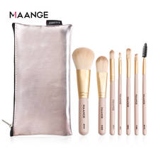 MAANGE 7 Pcs Makeup Brushes Set Foundation Powder Blush Eyeshadow Concealer Lip Make Up Brush With Bag Cosmetics Beauty Tools 2024 - buy cheap