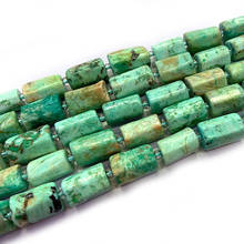 Natural Green Amazonite Beads 38cm Column Barrel Spacer DIY Loose Stone Beads For Jewelry Making Women Beads Accessories Gift 2024 - buy cheap