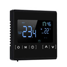 Termostato inteligente com tela lcd para aquecimento de piso elétrico, termostato programável para uso doméstico 2024 - compre barato