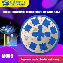 Plataforma de extracción de pegamento para microscopio multifuncional, Base de reparación de Sensor de huellas dactilares para iPhone 6/6P/6SP/7/7P/8/8P/A9/A10/A11/A12/A13 2024 - compra barato